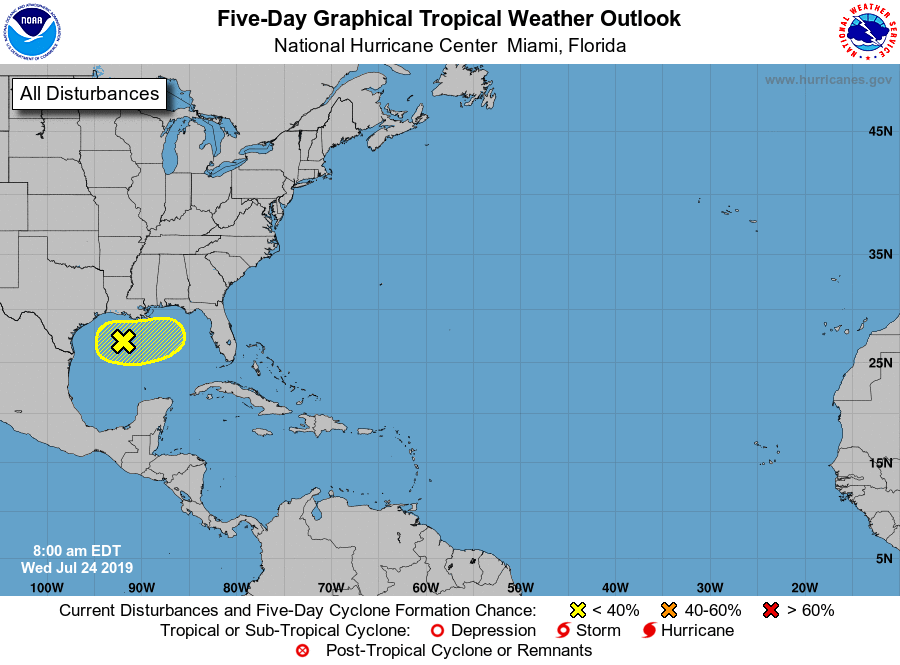 Tropical Disturbance in Northern Gulf of Mexico Bears Watching