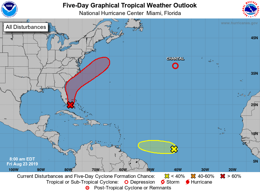 Tropical Disturbance Likely to Form Off East-Central Florida Coast