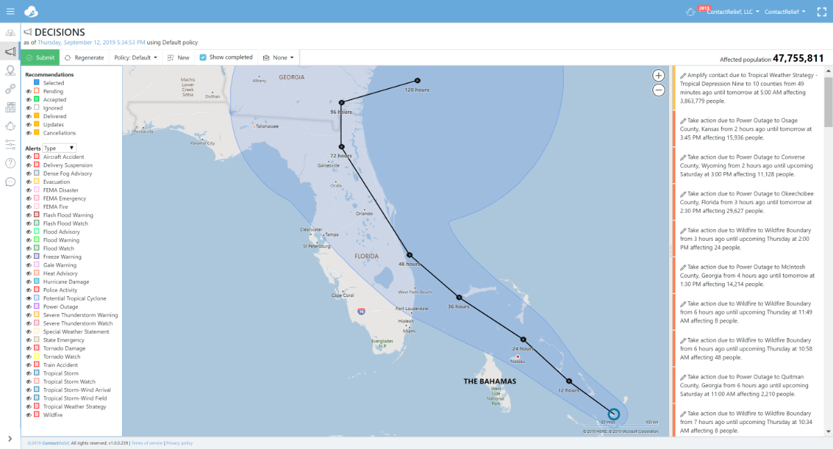 Potential Tropical Storm Humberto takes aim at Florida