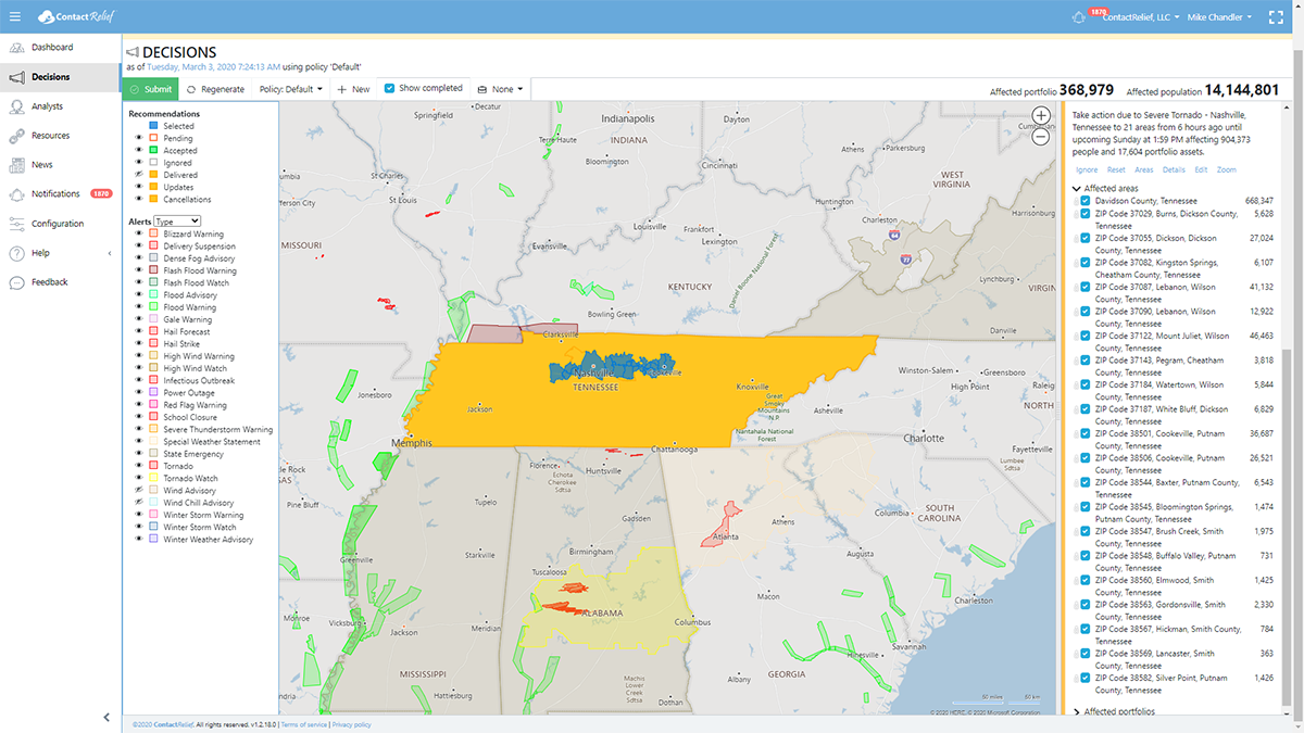 State of Emergency Declared in Tennessee