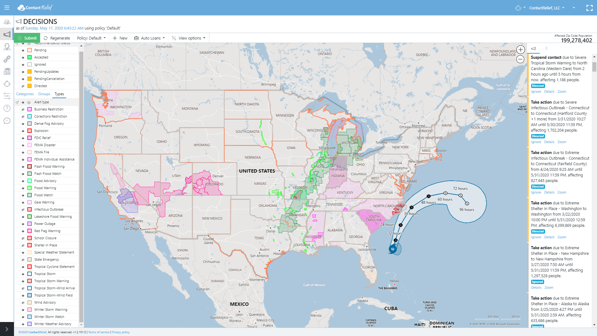 Tropical Storm Warnings issued for Tropical Storm Arthur