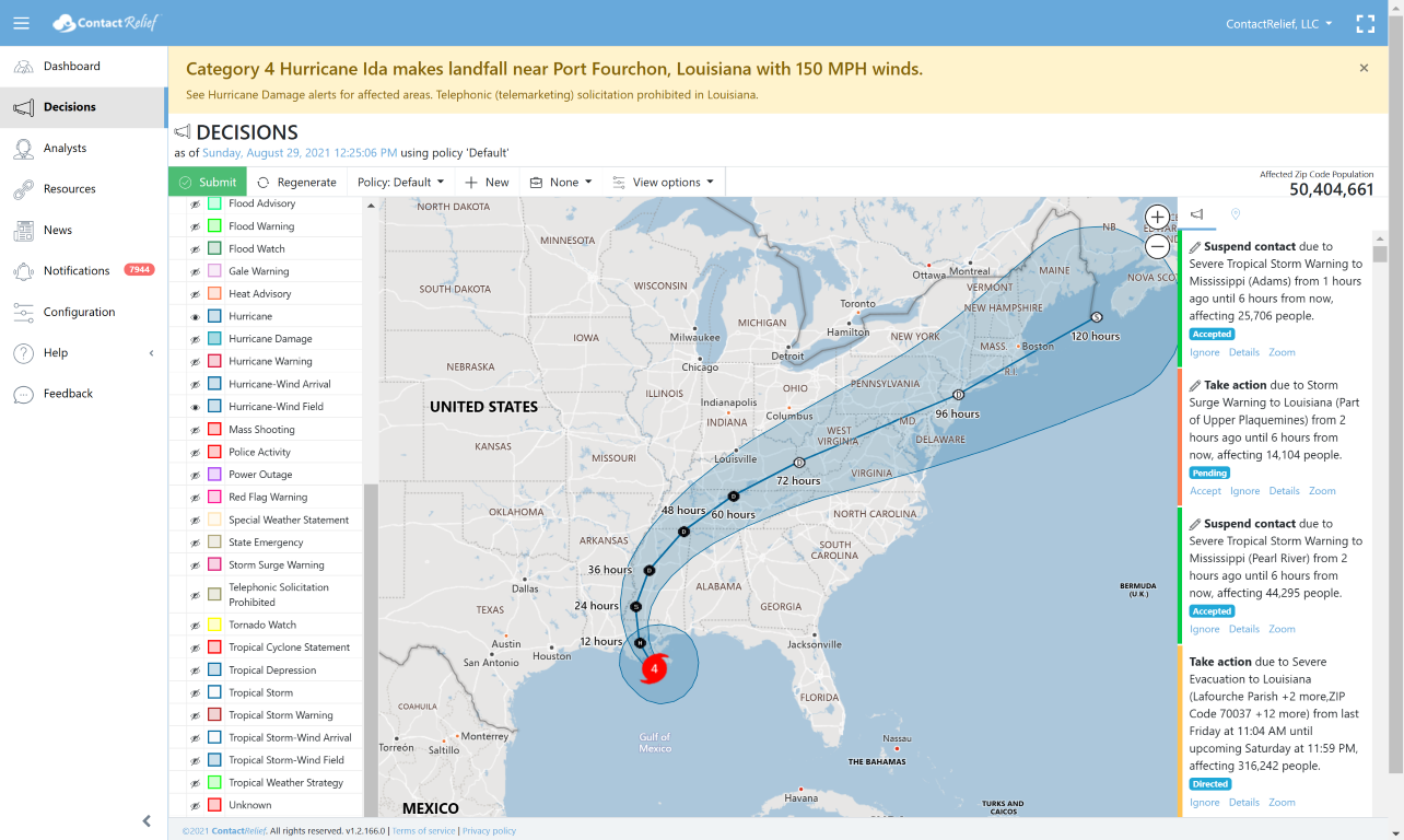 Hurricane Ida makes landfall near Port Fourchon, Louisiana